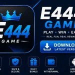 E444 Game APK download banner with latest version for Android