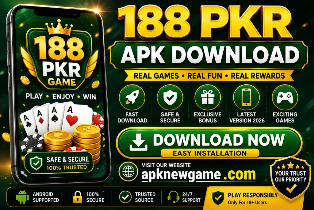 188 PKR game APK download 2026 for Android in Pakistan