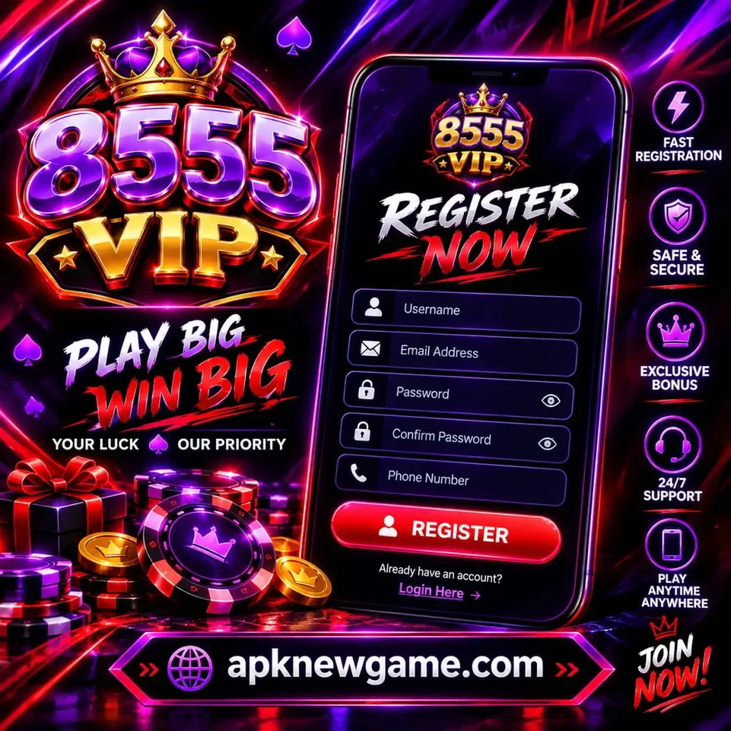 8555VIP Game registration process for new users