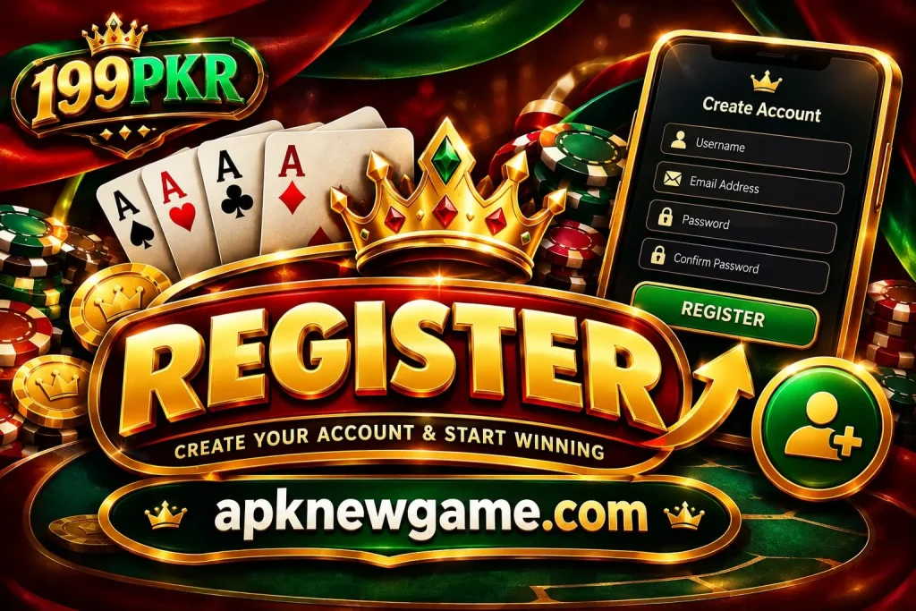 199PKR Game APK registration and sign up process