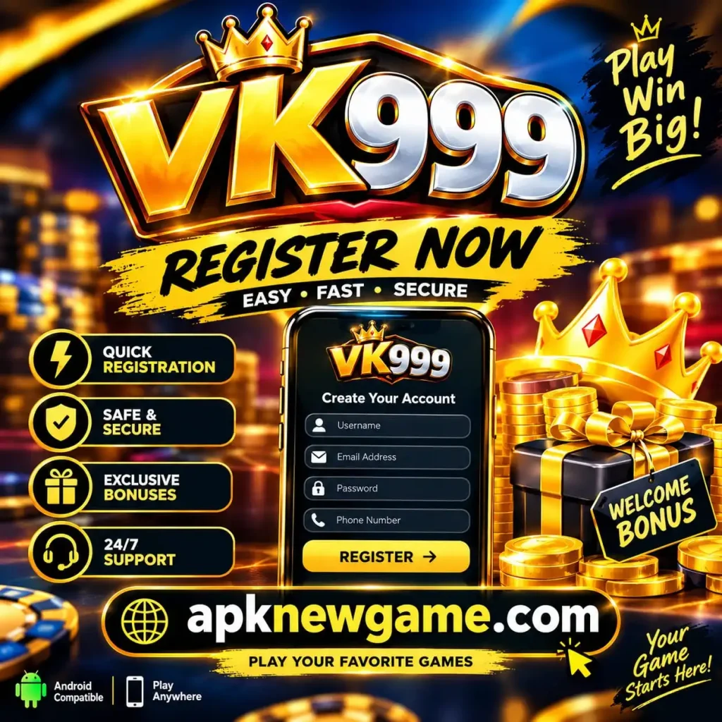 VK999 game registration guide for Android users in Pakistan