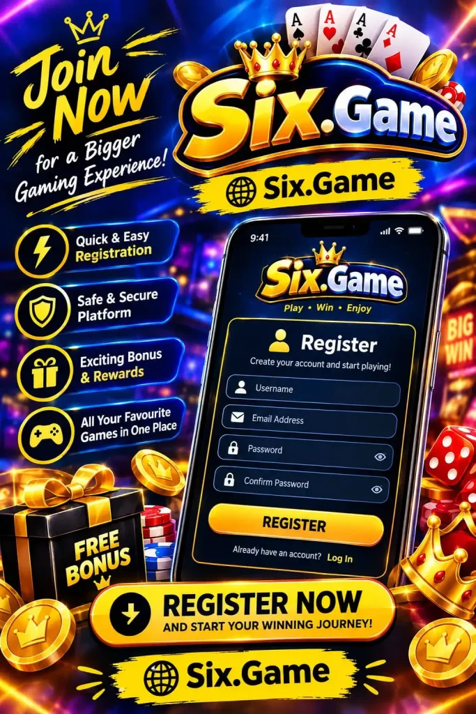 Six.Game registration screen for Pakistani users